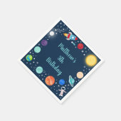 Serviette En Papier Planètes astronautes Space Rocket Ship (Coin)