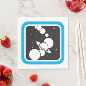 Serviette En Papier Planètes dans l'espace (En situation)