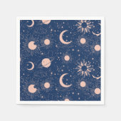 Serviette En Papier Planètes et étoiles Motif (Devant)