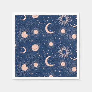 Serviette En Papier Planètes et étoiles Motif