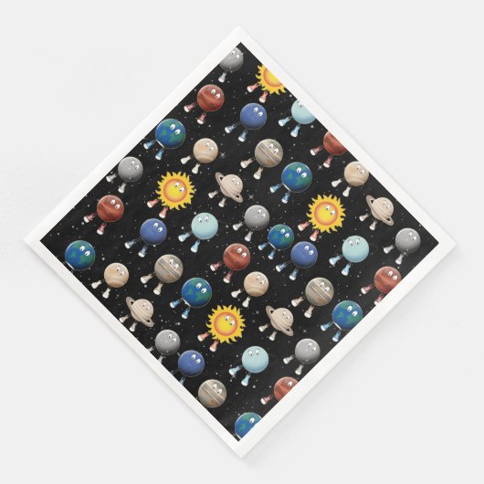 Serviette En Papier Planètes et système solaire (Coin)