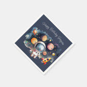 Serviette En Papier Planètes extérieures Bleues (Coin)