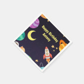 Serviette En Papier Planètes extérieures Bleues (Coin)