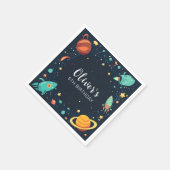 Serviette En Papier Planètes spatiales Galaxy Anniversaire (Coin)