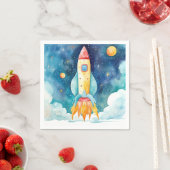 Serviette En Papier Planètes spatiales premières (En situation)