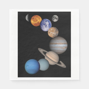 Serviette En Papier Planets du système solaire