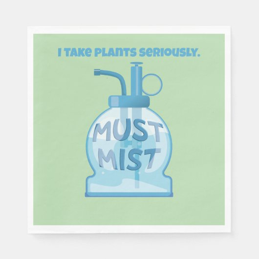 Serviette En Papier Plant mister misting pot plants (Devant)