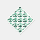 Serviette En Papier Plante de banane verte (Coin)