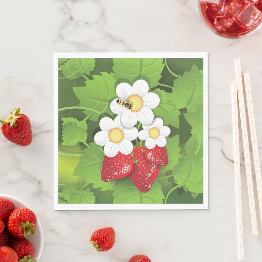 Serviette En Papier Plante de fraises