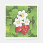 Serviette En Papier Plante de fraises (Devant)