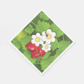 Serviette En Papier Plante de fraises (Coin)