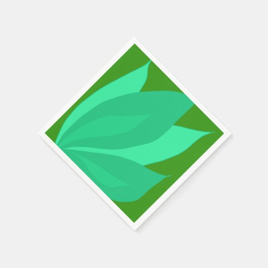 Serviette En Papier Plante vert (Coin)