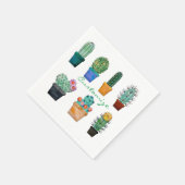 Serviette En Papier Plantes de Cactus assortés Thunder_Cove (Coin)