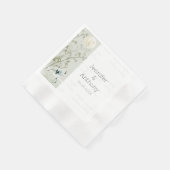 Serviette En Papier Plantes en bambou et serviettes en grue (Coin)