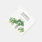Serviette En Papier Plantes en pot Élégance de la verdure pour une dou (Coin)