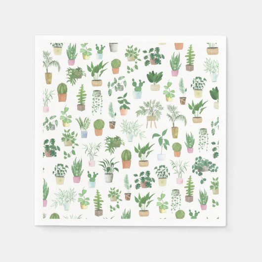 Serviette En Papier Plants de Plants (Devant)