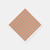 Serviette En Papier Plaqué de Noël, Plaqué rouge (Coin)