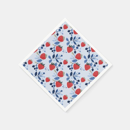 Serviette En Papier Plaque de papier Baby shower Berry Sweet (Coin)