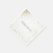 Serviette En Papier Plaque de peinture or (Coin)