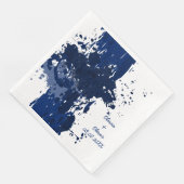 Serviette En Papier Plaque de peinture Royal-Blue (Coin)