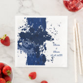Serviette En Papier Plaque de peinture Royal-Blue (En situation)