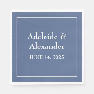 Serviette En Papier Plaque en papier bleu robuste