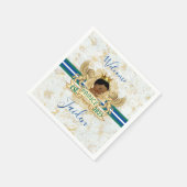 Serviette En Papier Plaque en papier monogramme royal africain (Coin)