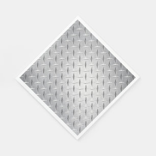 Serviette En Papier Plaque métallique de diamant