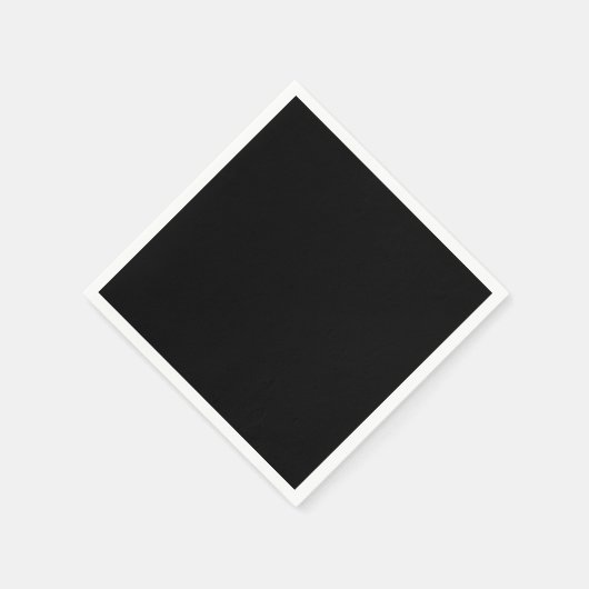 Serviette En Papier Plaque noire (Coin)