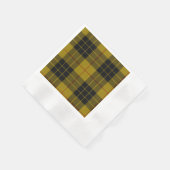 Serviette En Papier Plaque noire jaune tartan MacLeod (Coin)