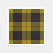 Serviette En Papier Plaque noire jaune tartan MacLeod (Devant)