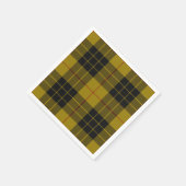 Serviette En Papier Plaque noire jaune tartan MacLeod (Coin)