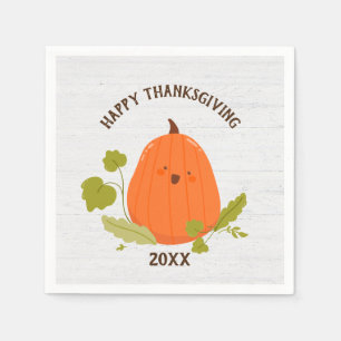 Serviette En Papier Plaque papier Citrouille bon thanksgiving