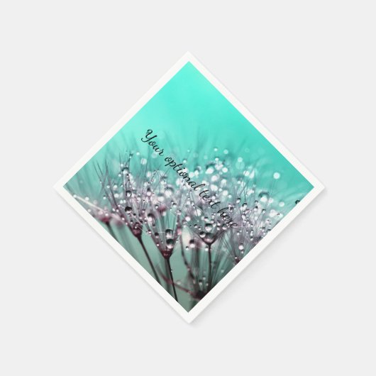 Serviette En Papier Plaque papier en fleur Aqua Cactus Bonsai (Coin)