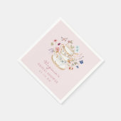 Serviette En Papier Plaque Papier Tea Party rose (Coin)