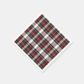 Serviette En Papier Plaqué rouge et noir (Coin)