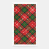 Serviette En Papier Plaque vert rouge tartan MacKintosh (Devant)