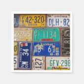 Serviette En Papier Plaques de licence Retro Rusty (Devant)