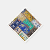 Serviette En Papier Plaques de licence Retro Rusty (Coin)