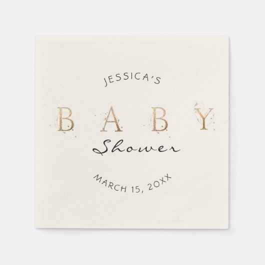 Serviette En Papier Plaques de papier baby shower (Devant)