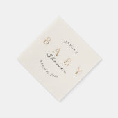 Serviette En Papier Plaques de papier baby shower (Coin)
