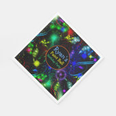 Serviette En Papier Plaques de papier Bright Neon Paint Splatter Paint (Coin)