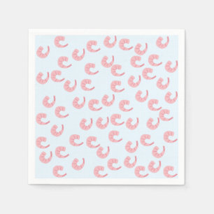 Serviette En Papier Plaques de papier de crevettes mignonnes