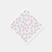 Serviette En Papier Plaques de papier de crevettes mignonnes (Coin)