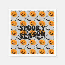Plaques de papier de la cool Haunted Pumkin Party