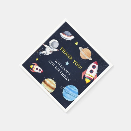 Serviette En Papier Plaques de papier de Rocket Planètes de l'espace e (Coin)