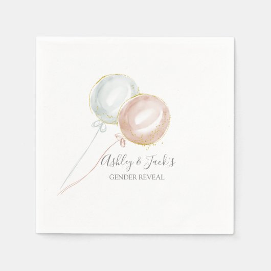 Serviette En Papier Plaques de papier genre Balloon (Devant)