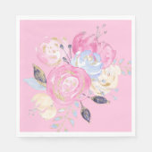 Serviette En Papier Plaques de papier Parties scintillant Pastel Gold (Devant)