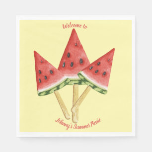 Serviette En Papier Plaques de pique-nique - Eau Melon Slices Personna