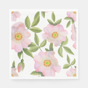 Serviette En Papier Plaques de pique-nique - Rosehip